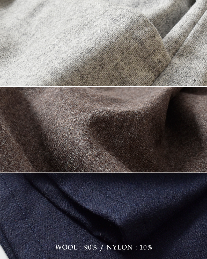 Vent d ouest(ヴァンドウェスト)ウールエターミンタックワイドパンツve36528