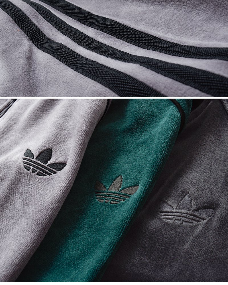adidas Originals(アディダス オリジナルス)ベロアトラックトップジャケット“VELOURSSTTT”velour-sst-tt
