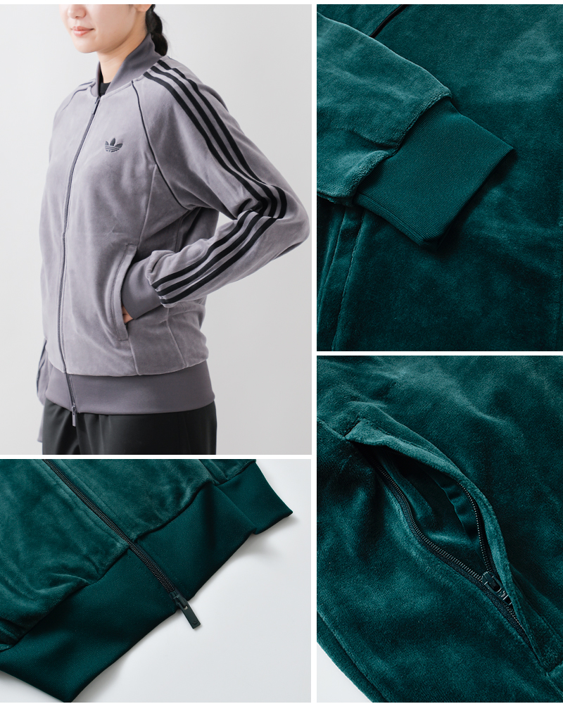 adidas Originals(アディダス オリジナルス)ベロアトラックトップジャケット“VELOURSSTTT”velour-sst-tt