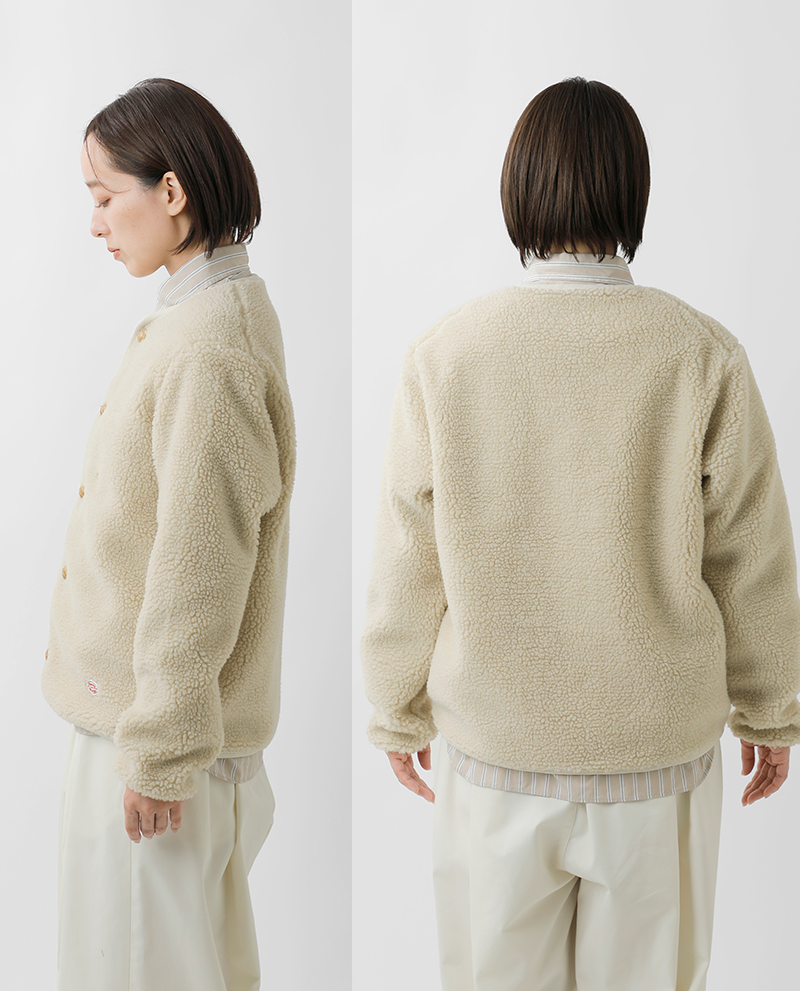 Vincent et Mireille(ヴァンソン エ ミレイユ)ボアカーディガンジャケットvm252bl25030