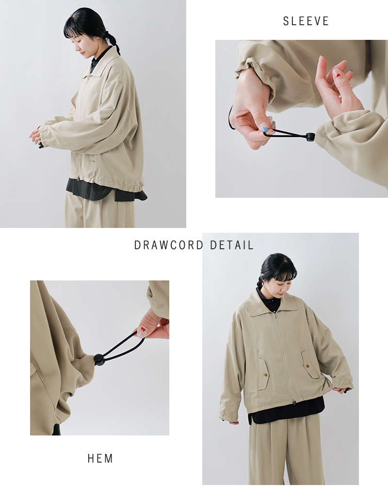 VOAAOV(ヴォアーブ)尾州オールドウールギャバジンブルゾンvobz-o92