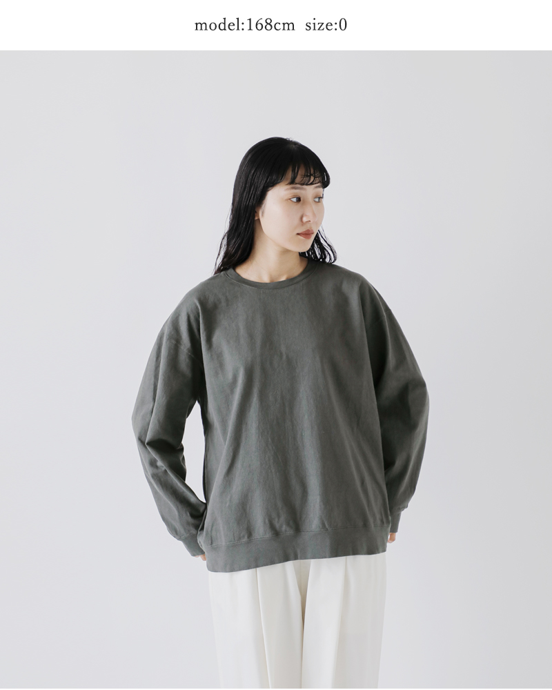 VOAAOV(ヴォアーブ)ヘビージャージーガーメントダイクルーネックプルオーバーvoct-o31