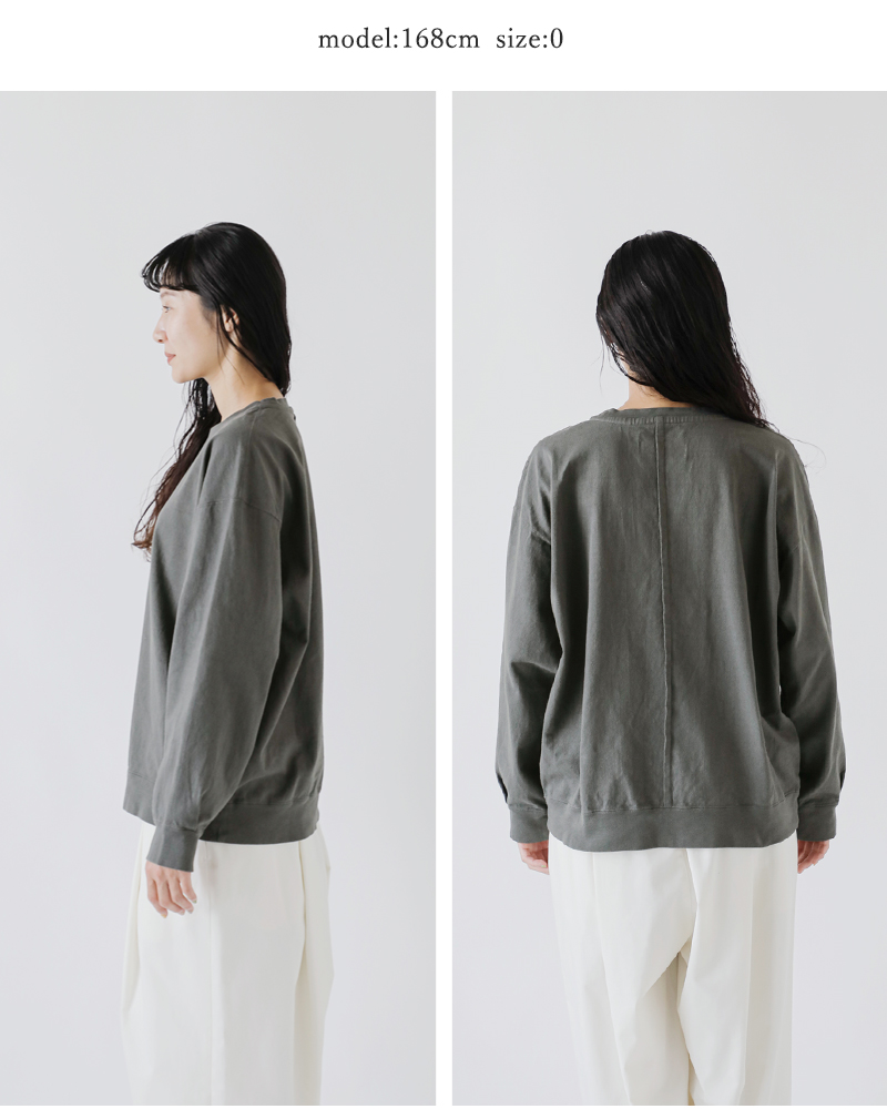 VOAAOV(ヴォアーブ)ヘビージャージーガーメントダイクルーネックプルオーバーvoct-o31