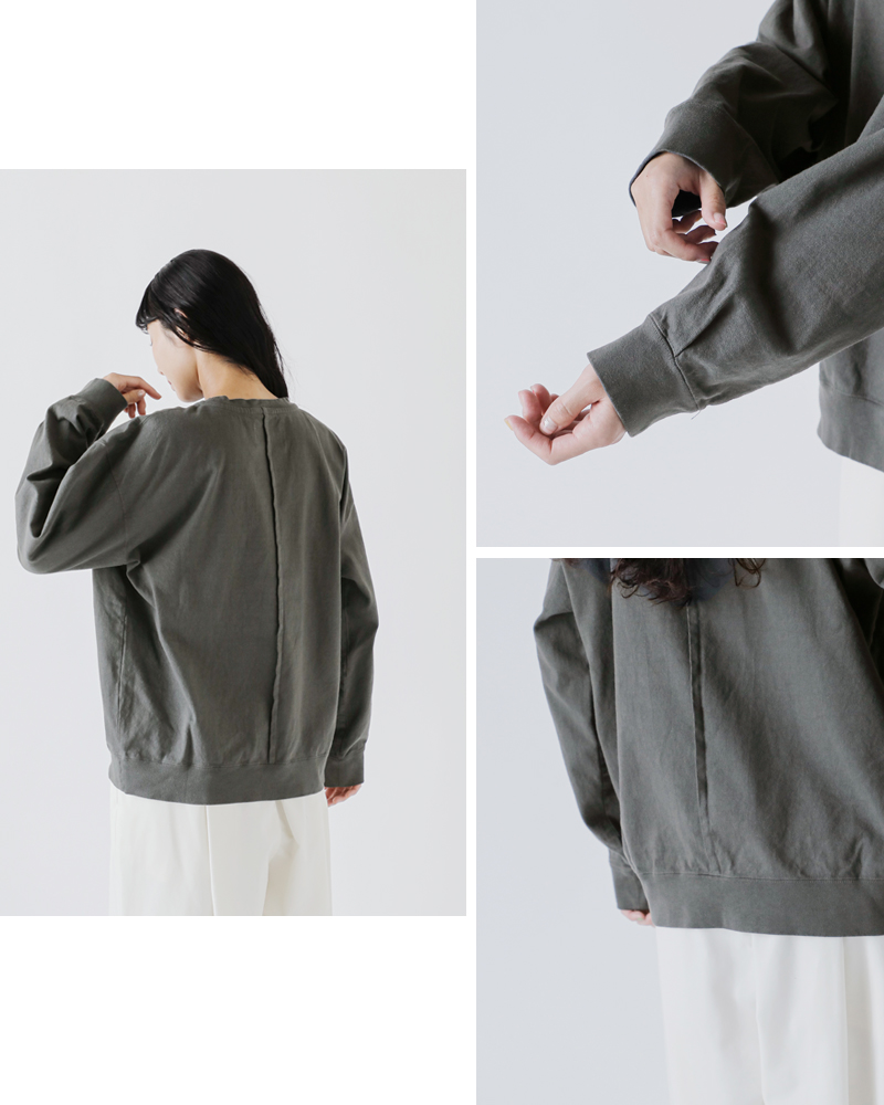 VOAAOV(ヴォアーブ)ヘビージャージーガーメントダイクルーネックプルオーバーvoct-o31