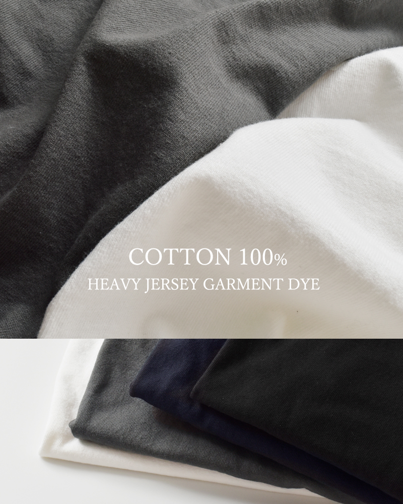 VOAAOV(ヴォアーブ)ヘビージャージーガーメントダイクルーネックプルオーバーvoct-o31