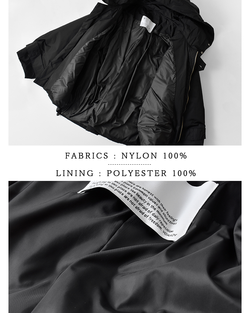 VOAAOV(ヴォアーブ)KAWADADOWNナイロンフードジャケットvodz-o131