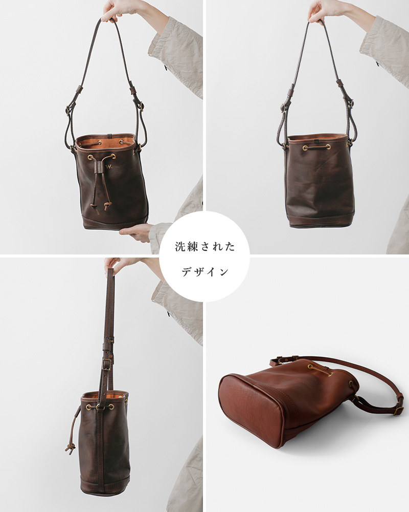 VASCO(ヴァスコ)OLDOILレザーワンダーパースバッグスモール“LEATHERWANDERPURSEBAGSMALL”vs-214l