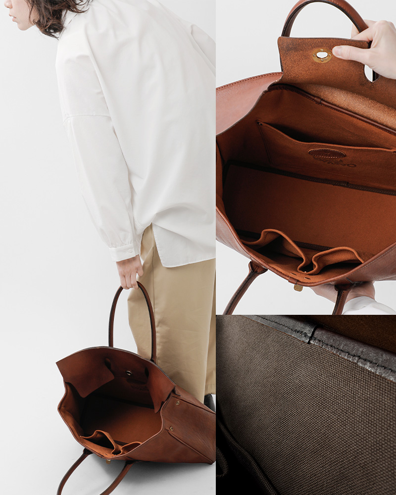 VASCO(ヴァスコ)OLDOILレザーサドルトートバッグ“LEATHERSADDLETOTEBAG”vs-270l
