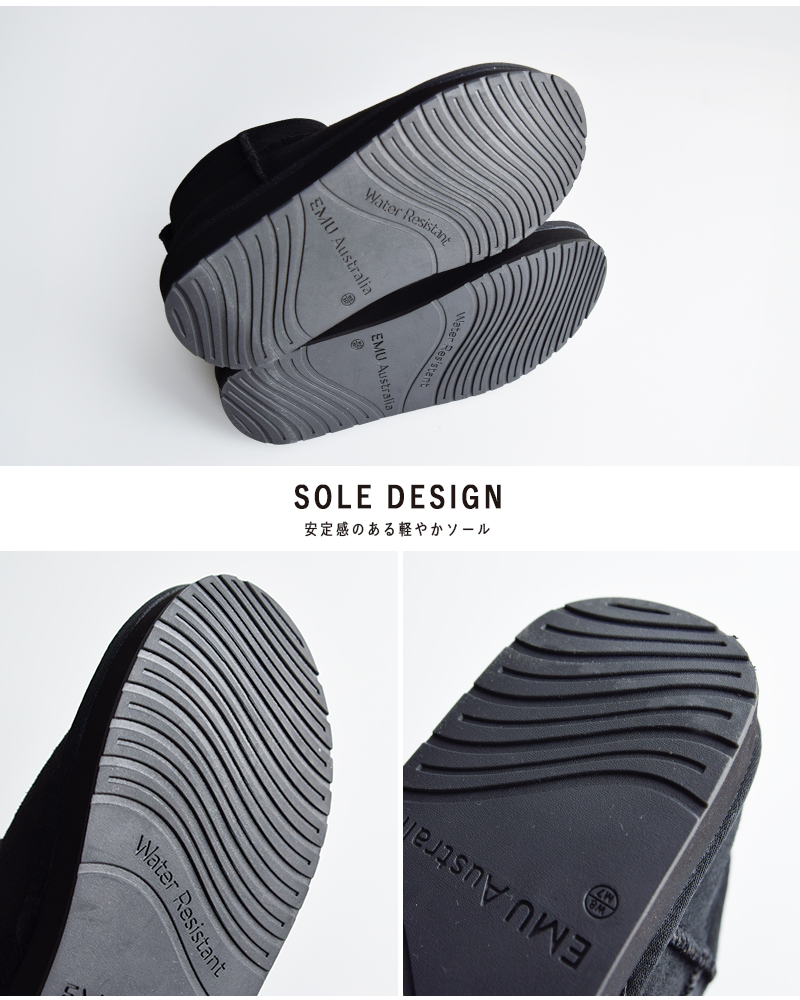 EMU Australia(エミュオーストラリア)カウレザーメリノウールショートムートンブーツw13252