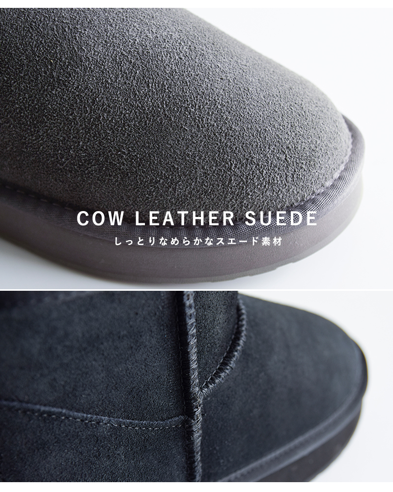 EMU Australia(エミュオーストラリア)カウレザーメリノウールショートムートンブーツw13252