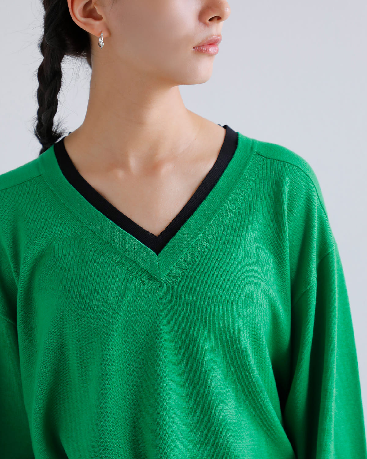 :AKANE UTSUNOMIYA(アカネウツノミヤ)ウールVネックニットプルオーバー wao-fk04-1002