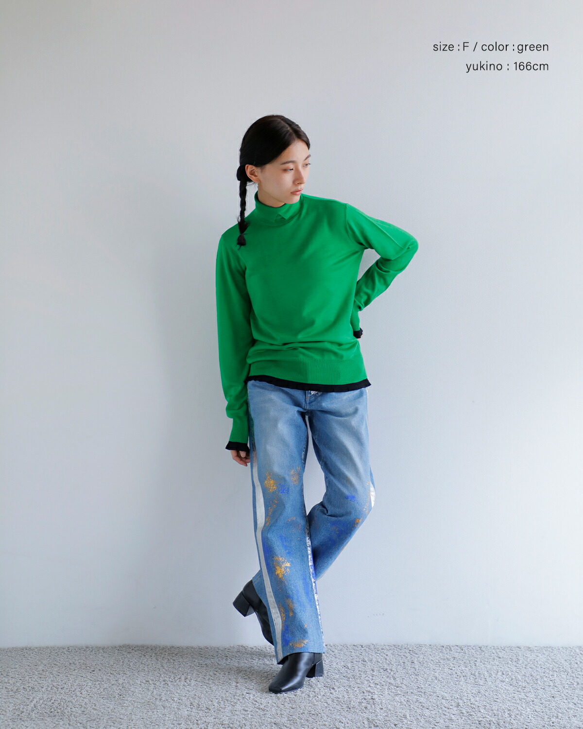 AKANE UTSUNOMIYA(アカネウツノミヤ)ウールタートルネックニットプルオーバー wao-fk15-1002