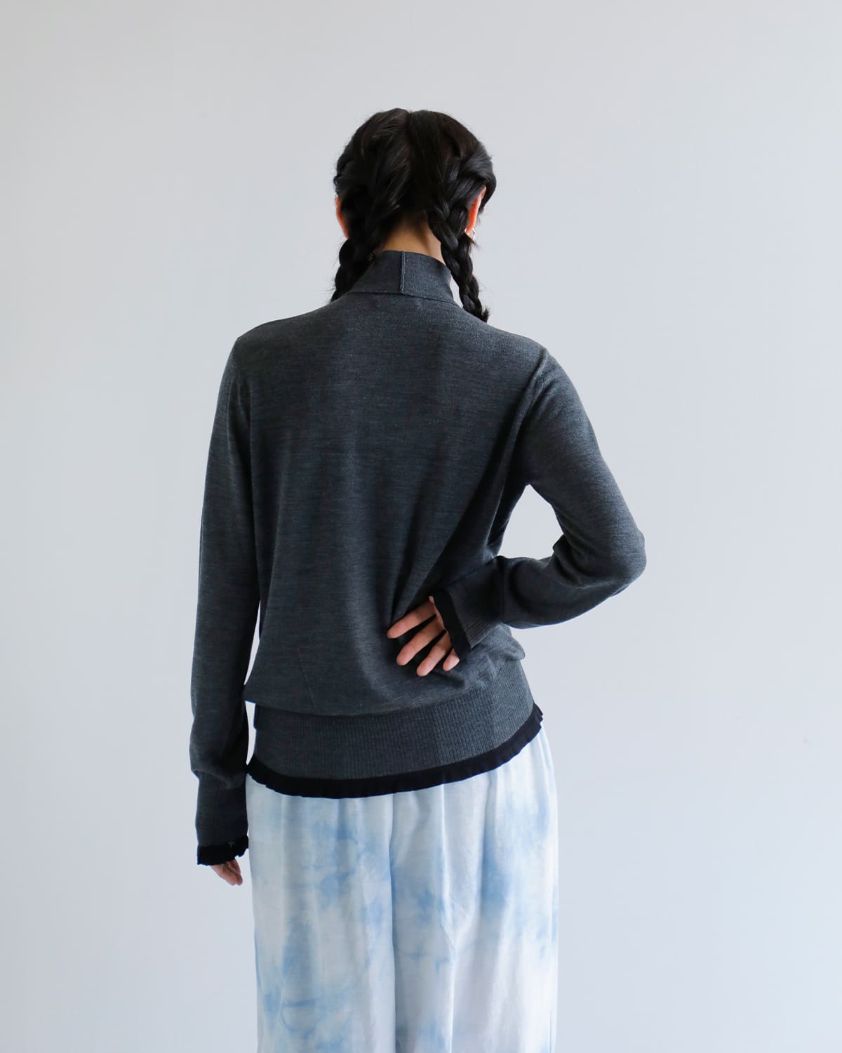 AKANE UTSUNOMIYA(アカネウツノミヤ)ウールタートルネックニットプルオーバー wao-fk15-1002