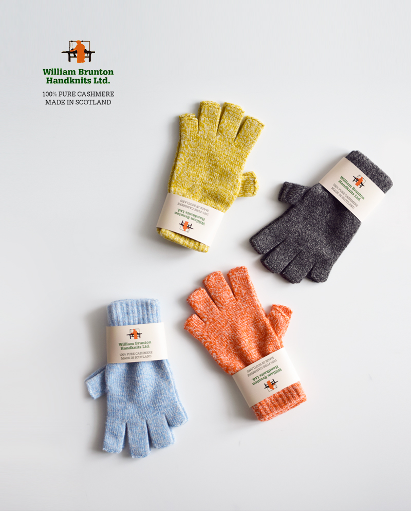 WILLIAM BRUNTON(ウィリアムブラントン)カシミヤフィンガーレスグローブwb-13