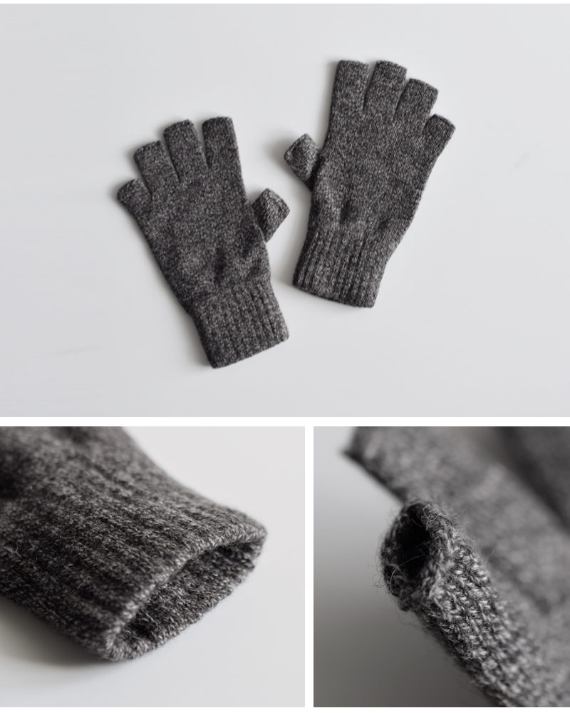 WILLIAM BRUNTON(ウィリアムブラントン)カシミヤフィンガーレスグローブwb-13