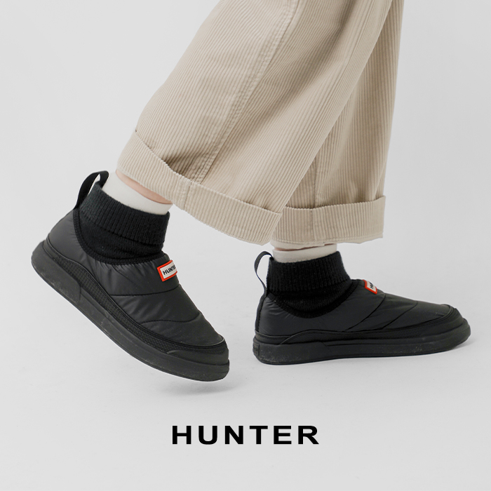 HUNTER(ハンター)イン/アウトパファーニットカフブーツ“IN/OUTPUFFERKNITTEDCUFFBOOT”wfs2265ren