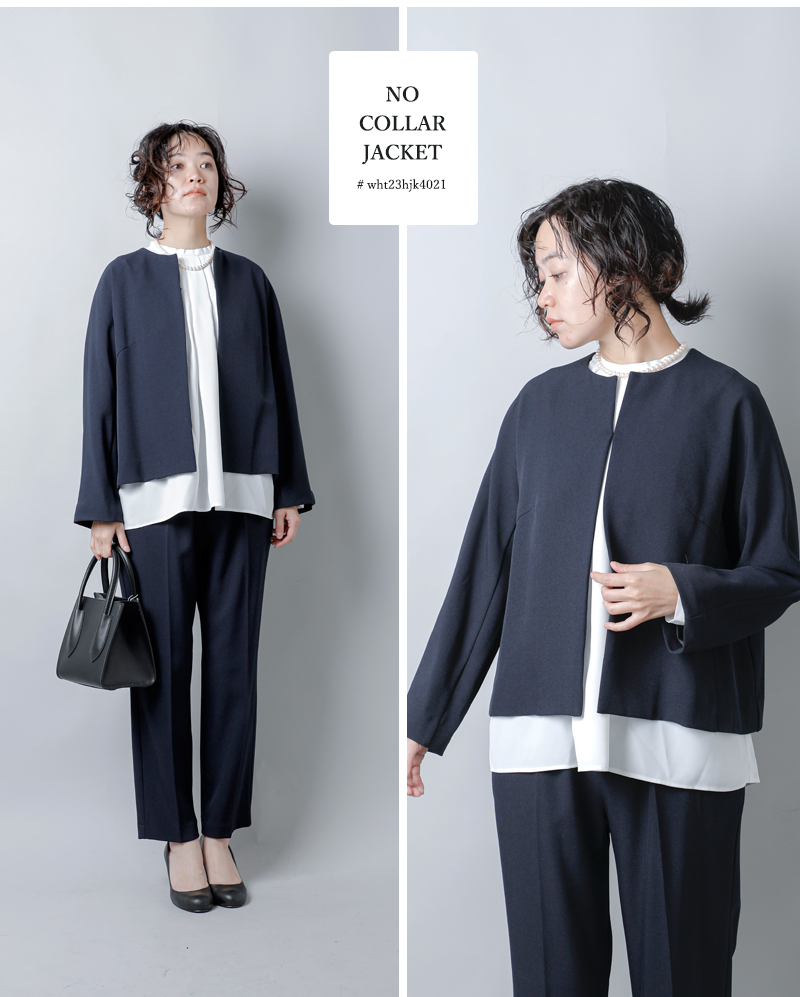 whytoCo[ebh v[c m[J[ WPbg gNO COLLER JACKETh wht23hjk4021