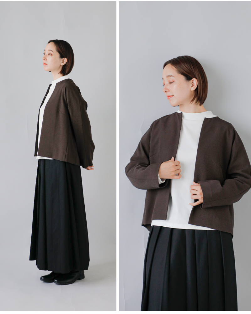 whyto(Co[ebh v[c m[J[ WPbg gNO COLLER JACKETh wht23hjk4021