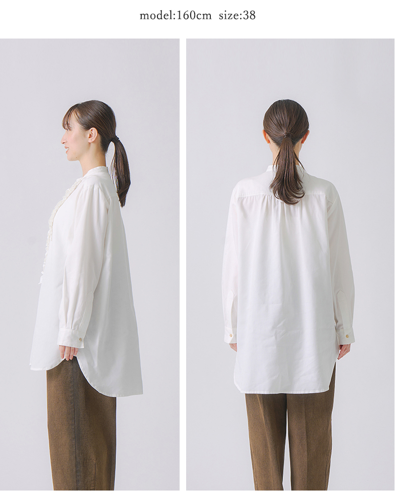 whyto(zCg)thXuEXgfrilldressblousehwht25fbl4081