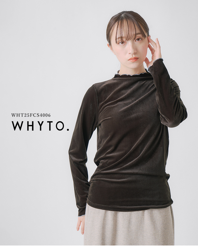 whyto(zCg)VA[xAuEXgsheervelourblousehwht25fcs4006
