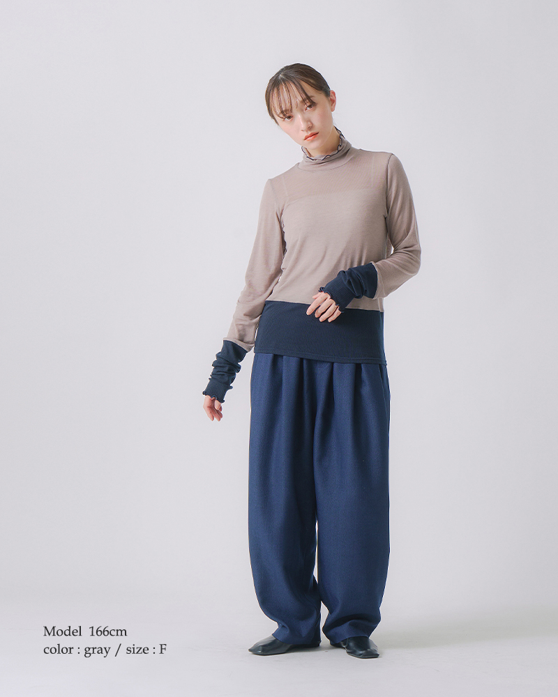 whyto(zCg)JV~VNJ[ubN^[gjbgvI[o[gcashmeresilkcolorblockturtlehwht25fcs4007