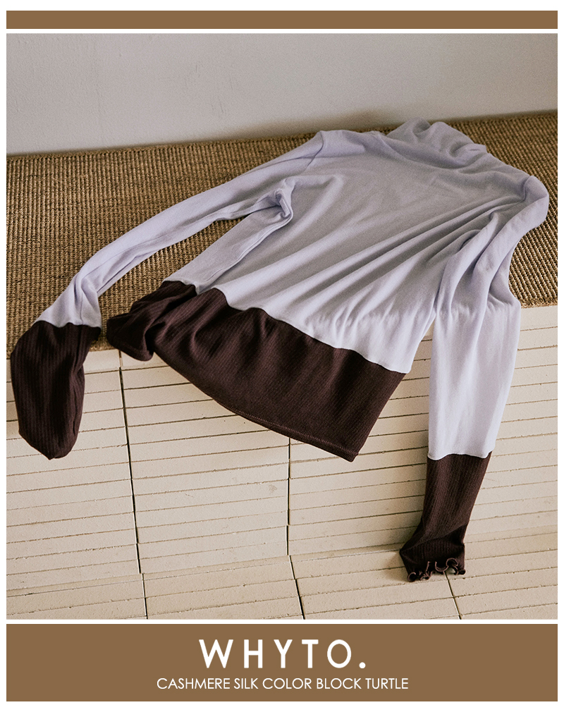 whyto(zCg)JV~VNJ[ubN^[gjbgvI[o[gcashmeresilkcolorblockturtlehwht25fcs4007