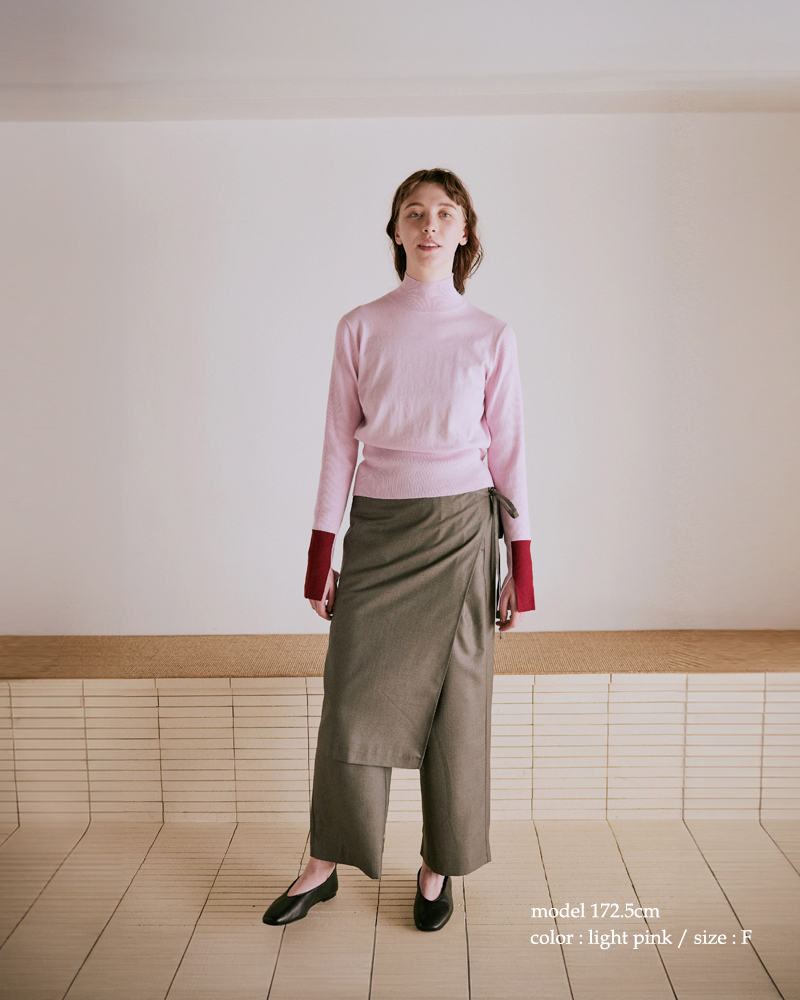 whyto(zCg)RbgVNJ[ubNjbggcolorblockknithwht25fkn4039