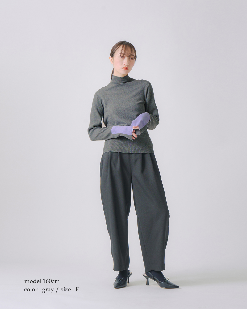 whyto(zCg)RbgVNJ[ubNjbggcolorblockknithwht25fkn4039