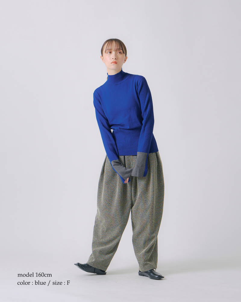 whyto(zCg)RbgVNJ[ubNjbggcolorblockknithwht25fkn4039