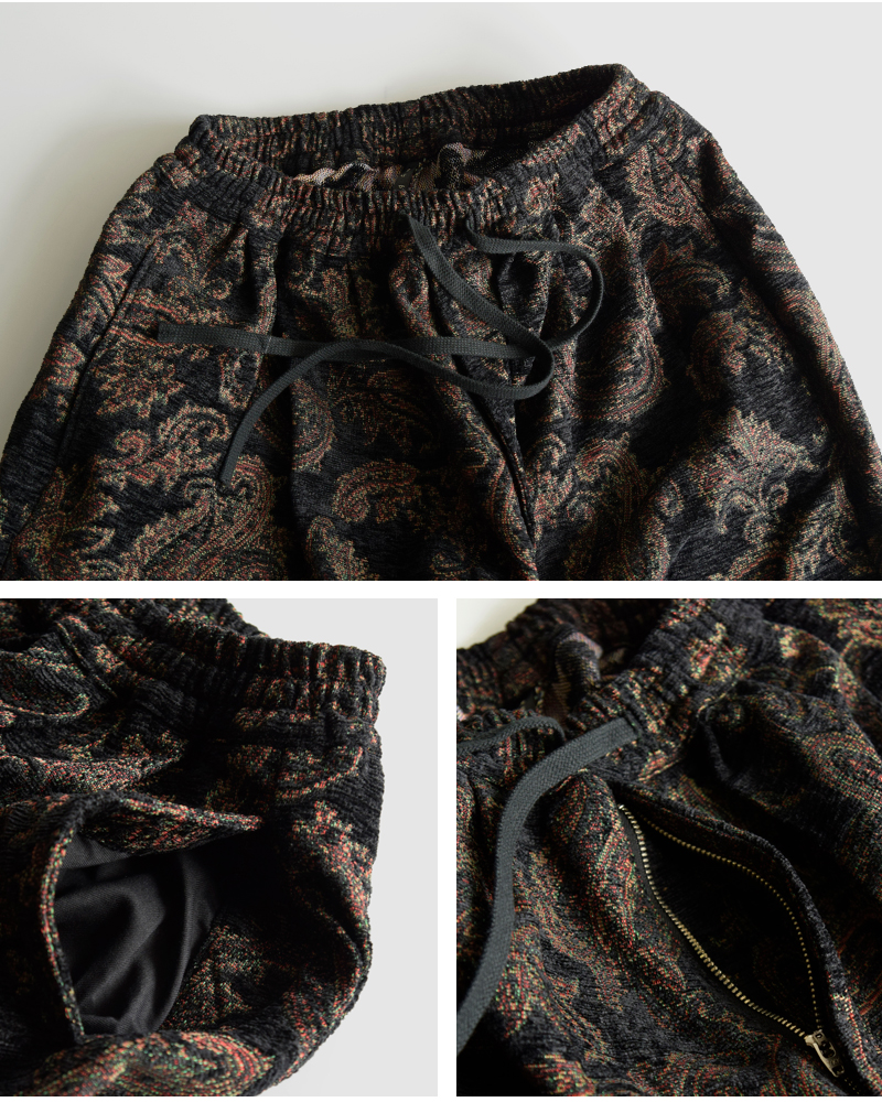 my beautiful landlet(マイ ビューティフル ランドレット)ゴブランシェニール ジャガード イージー パンツ wm07-pt252073