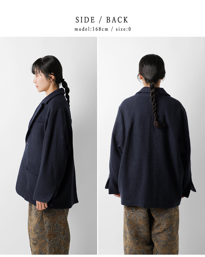 my beautiful landlet(マイ ビューティフル ランドレット)尾州ウールテーラードジャケットwm10-jk252101