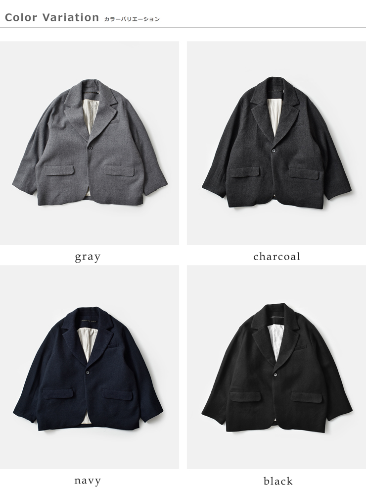 my beautiful landlet(マイ ビューティフル ランドレット)尾州ウールテーラードジャケットwm10-jk252101