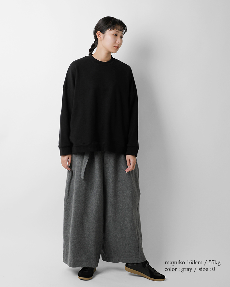 my beautiful landlet(マイ ビューティフル ランドレット)尾州ウールウエストタックパンツwm10-pt252103