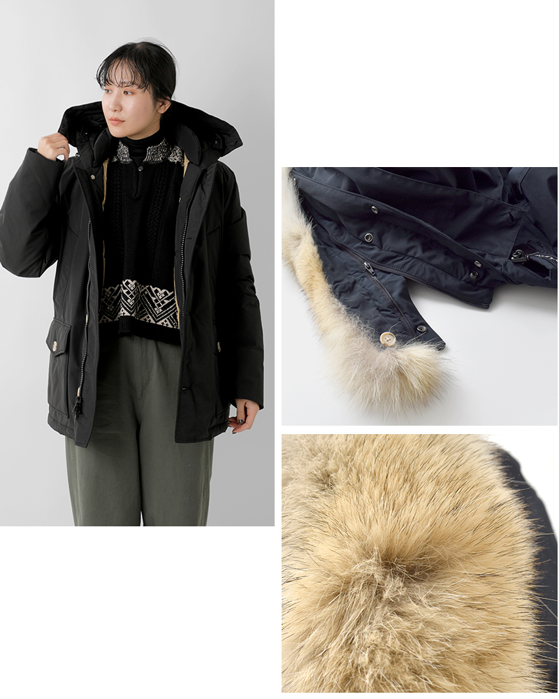 WOOLRICH(ウールリッチ)撥水アークティックデタッチャブルファーアノラックパーカ“ARCTICDETACHABLEFURANORAK”woou0484