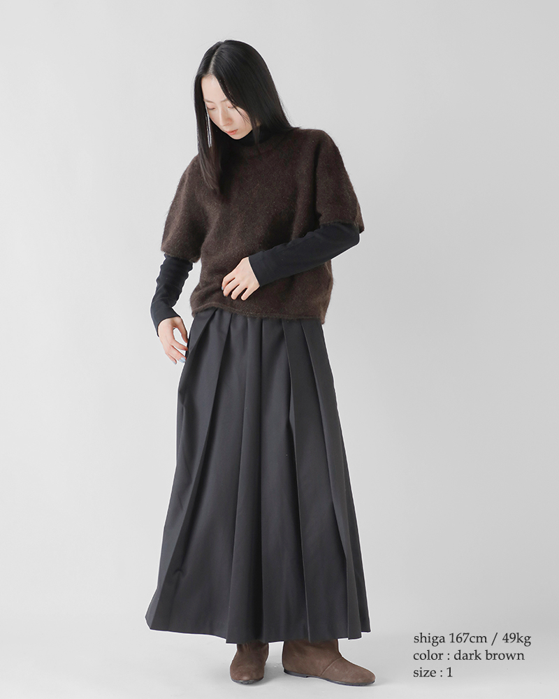 unfil(アンフィル)ストレッチスーパーキッドモヘア半袖プルオーバー“stretchsuperkidmohairshort-sleeveP/O”wvfl-uw115