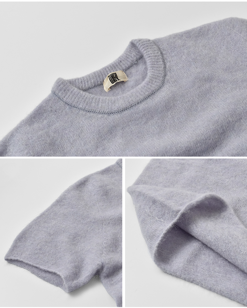 unfil(アンフィル)ストレッチスーパーキッドモヘア半袖プルオーバー“stretchsuperkidmohairshort-sleeveP/O”wvfl-uw115