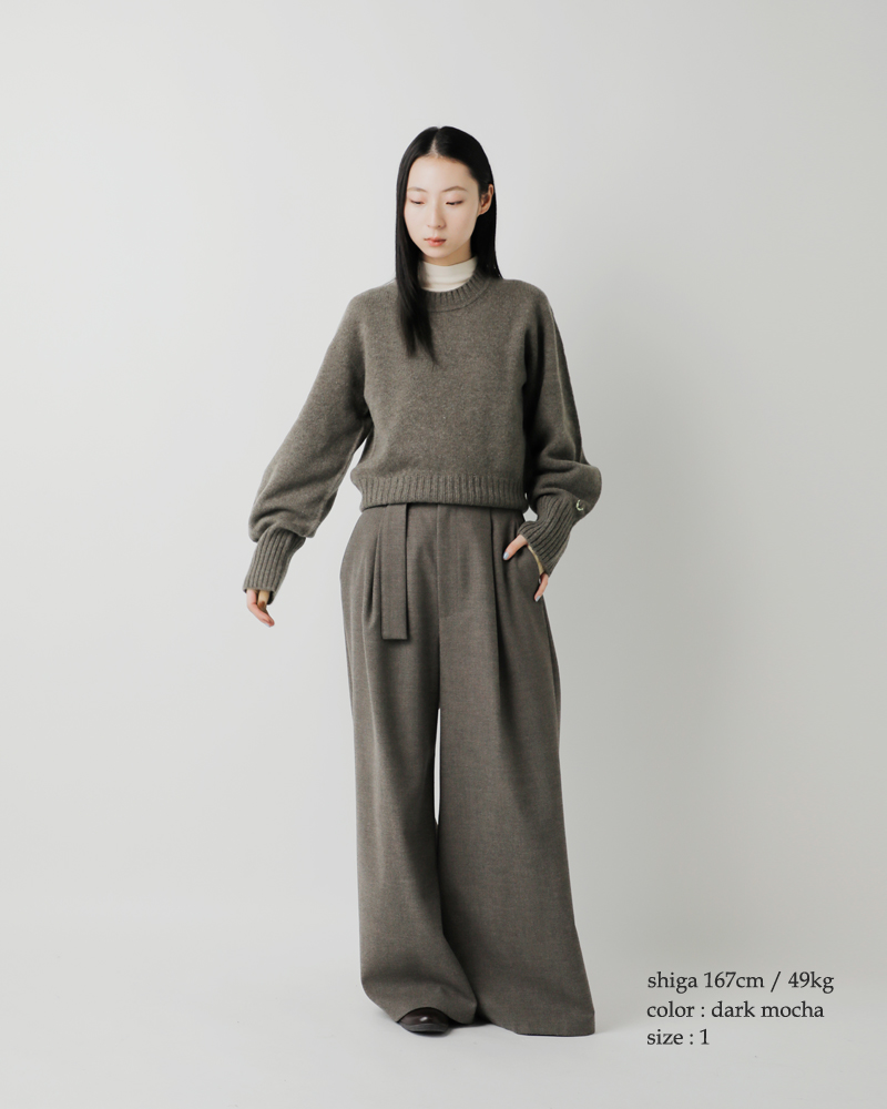 unfil(アンフィル)ファインラムウールクルーネックプルオーバー“finelambswoolcrew-neckP/O”wvfl-uw117