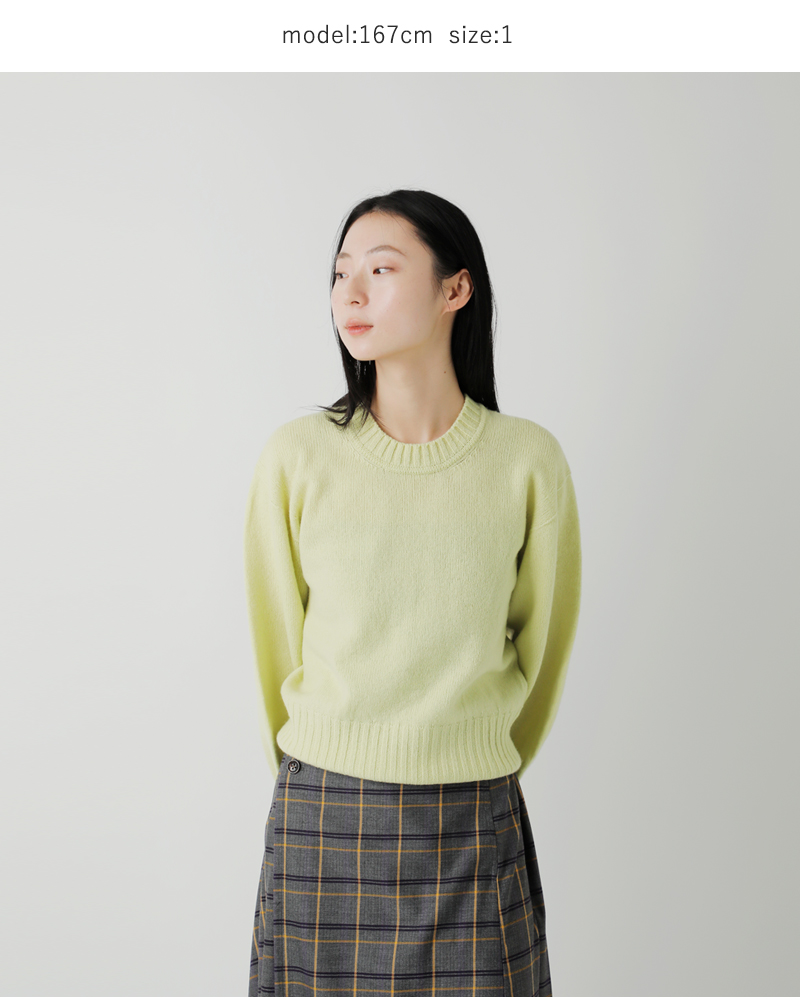 unfil(アンフィル)ファインラムウールクルーネックプルオーバー“finelambswoolcrew-neckP/O”wvfl-uw117