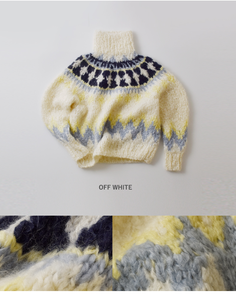 unfil(アンフィル)モヘアブレンドハンドニットハイネックプルオーバー“mohairblendhand-knithigh-neckP/O”wvfl-uw129