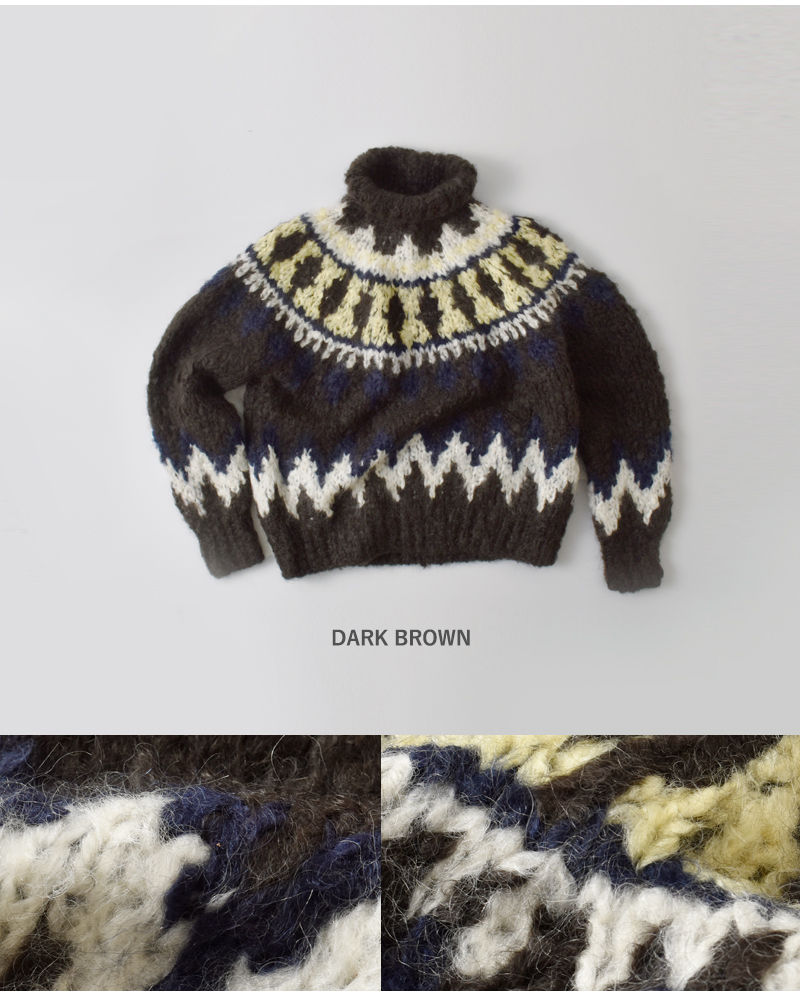 unfil(アンフィル)モヘアブレンドハンドニットハイネックプルオーバー“mohairblendhand-knithigh-neckP/O”wvfl-uw129