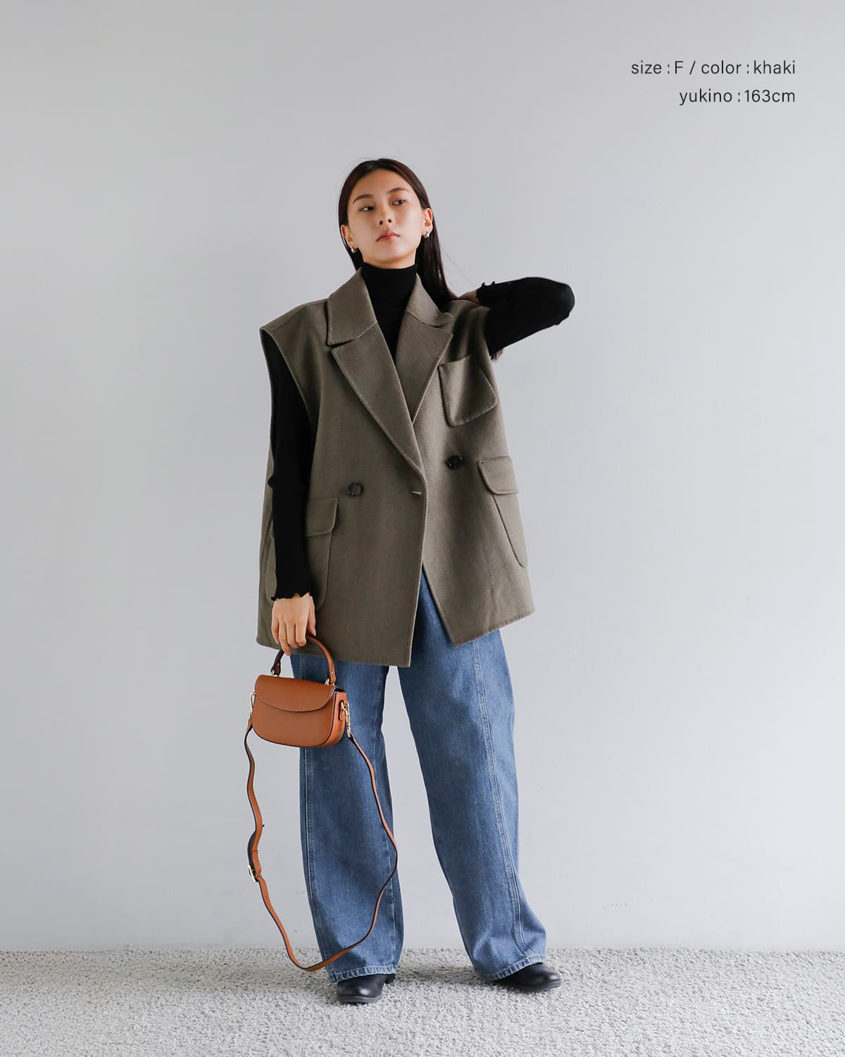 YENN(イエン)ダブルフェイスベストジャケット “DOUBLE FACE VEST JK” y253-41089