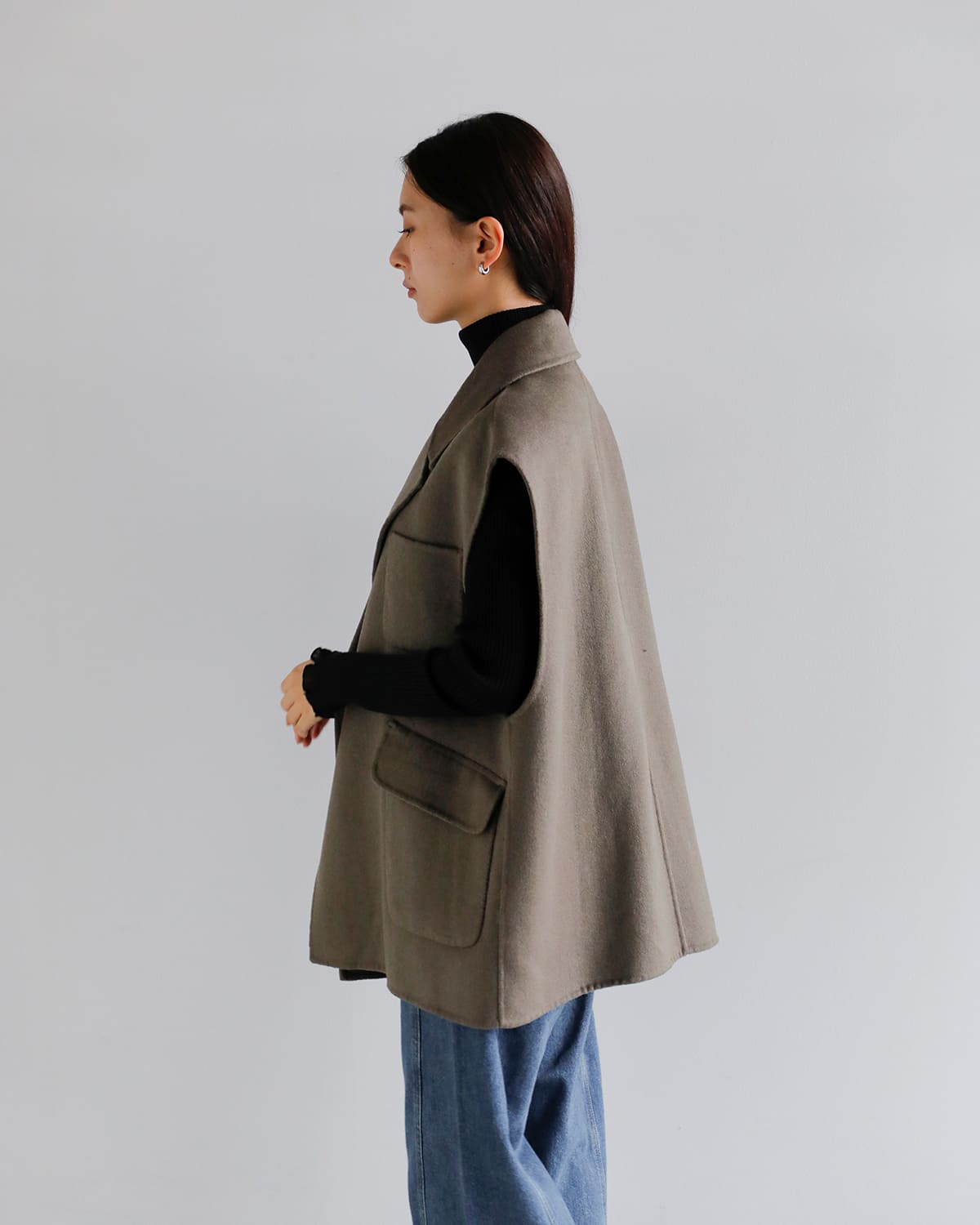 YENN(イエン)ダブルフェイスベストジャケット “DOUBLE FACE VEST JK” y253-41089