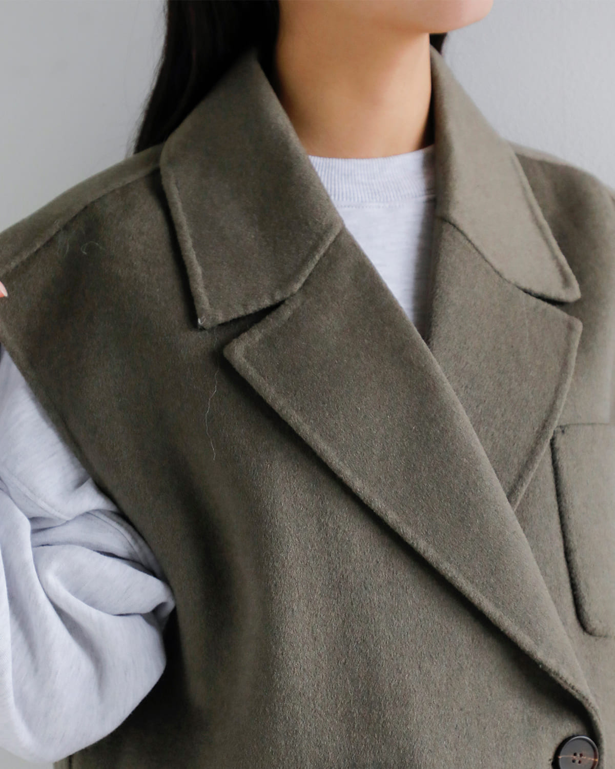 YENN(イエン)ダブルフェイスベストジャケット “DOUBLE FACE VEST JK” y253-41089