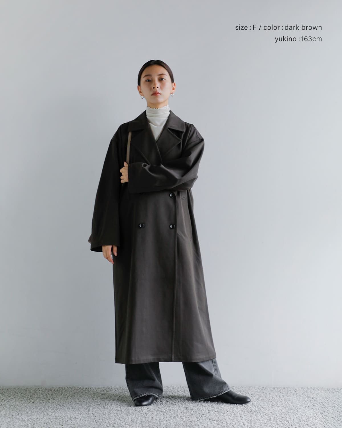 YENN(イエン)タックデザインマキシコート “TUCK DESIGN MAXI CT” y253-71088