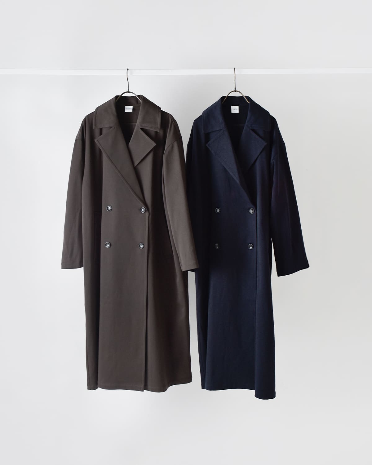 YENN(イエン)タックデザインマキシコート “TUCK DESIGN MAXI CT” y253-71088