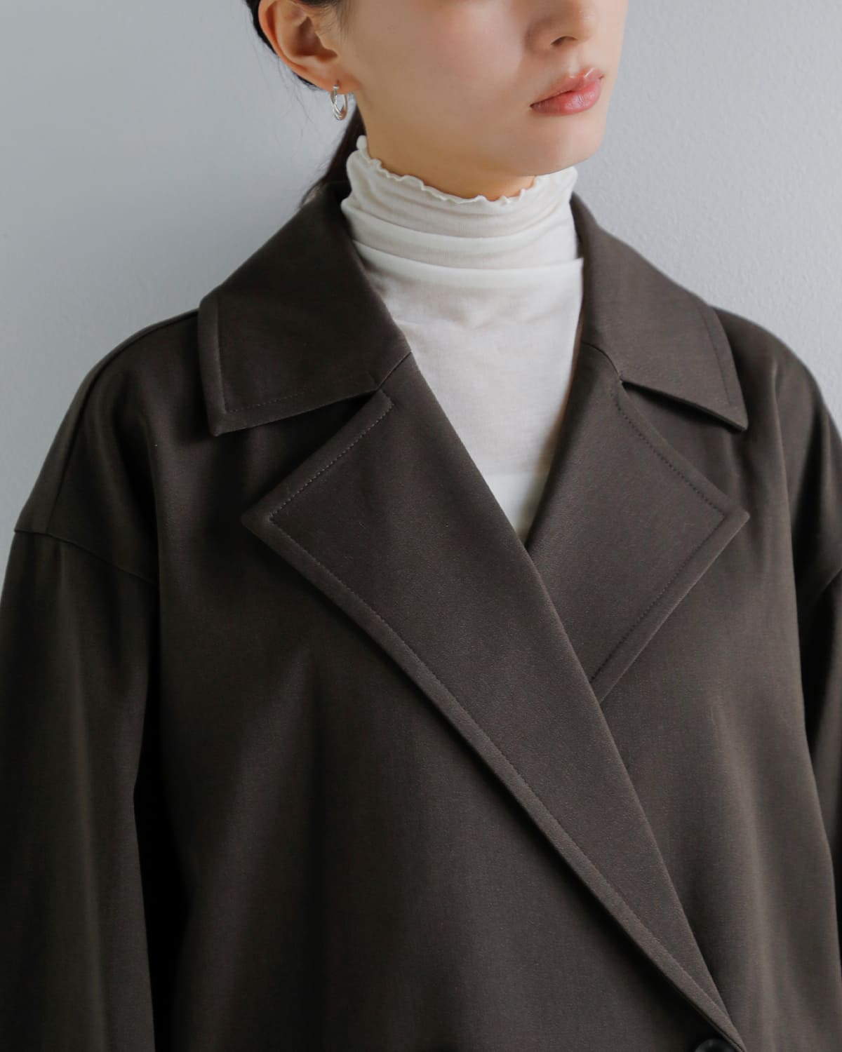 YENN(イエン)タックデザインマキシコート “TUCK DESIGN MAXI CT” y253-71088