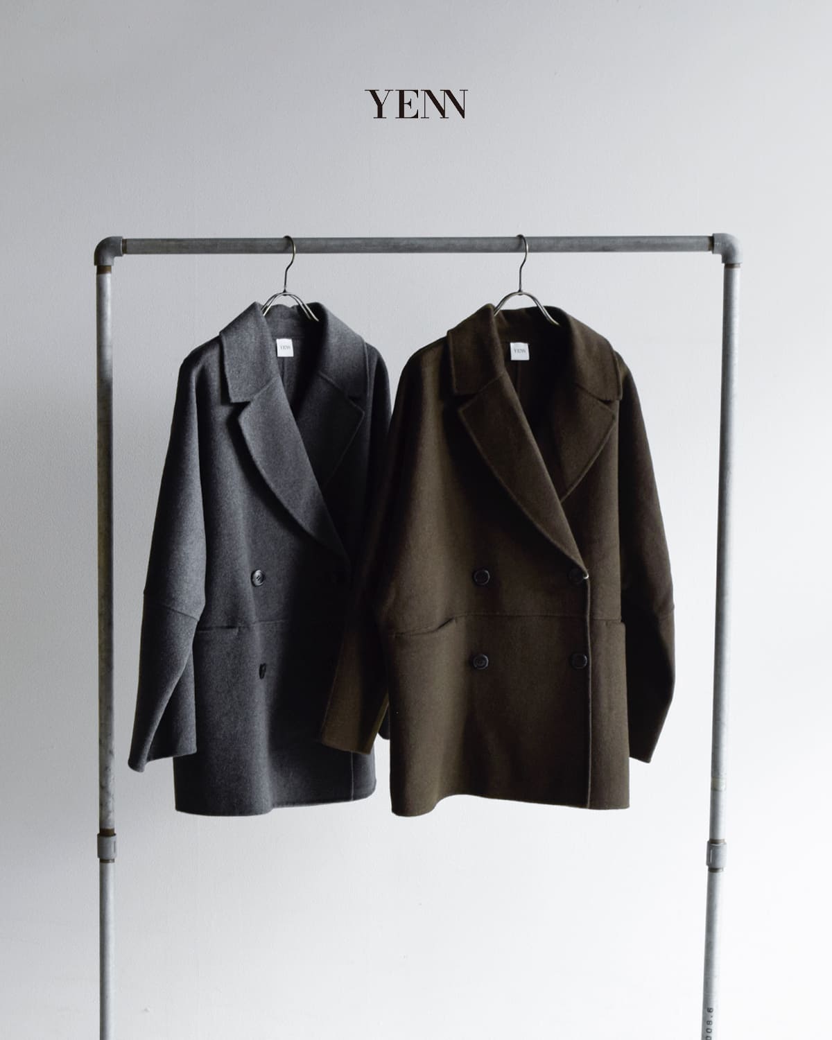 YENN(イエン)ダブルフェイス ピーコート “DOUBLE FACE PEA COAT”y253-71090