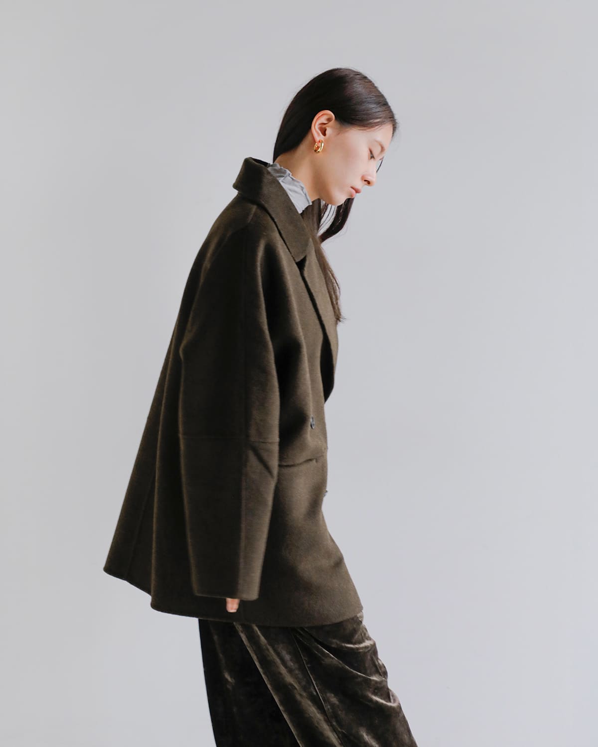 YENN(イエン)ダブルフェイスピーコート “DOUBLE FACE PEA COAT” y253-71090