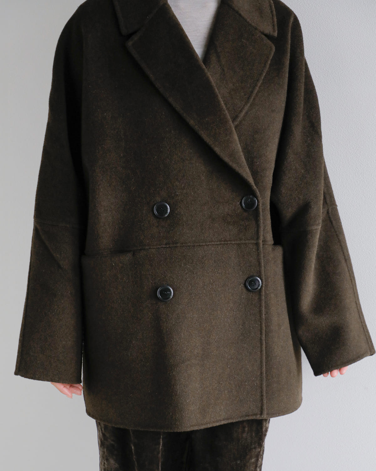 YENN(イエン)ダブルフェイスピーコート “DOUBLE FACE PEA COAT” y253-71090