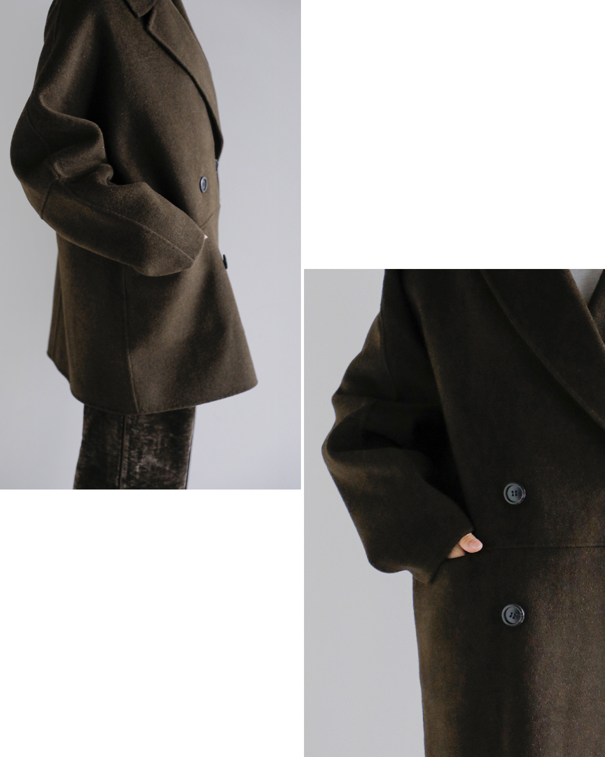 YENN(イエン)ダブルフェイスピーコート “DOUBLE FACE PEA COAT” y253-71090